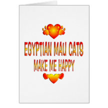 Egyptian Mau Cat Greeting Cards