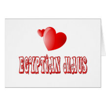 Egyptian Mau Cat Love Card