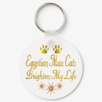 Egyptian Mau Cats Brighten My Life keychains by MyFavoriteCat Egyptian Mau Cats Brighten My Life keychains
