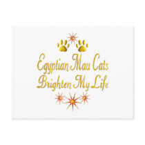 Egyptian Mau Cats Brighten My Life postcards