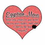 Egyptian Mau Paw Prints Cat Humor Cut Out