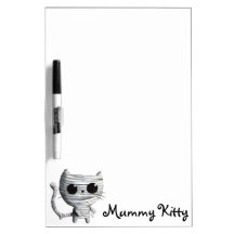 Egyptian Mummy Kitty Cat Dry-Erase Whiteboards