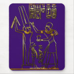 Egyptian Pharaoh and Hieroglyphs Mousepad