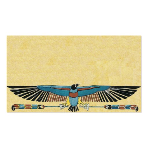 Egyptian Pharaoh Antiquities Business Profile Card Business Card Template (back side)