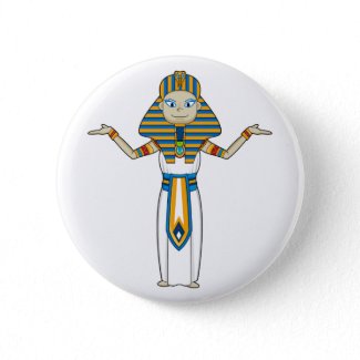 Egyptian Pharaoh King Button button