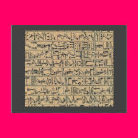 egyptian pictographs postcards