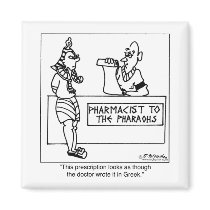 Egyptian Prescription Written In Greek Refrigerator Magnet