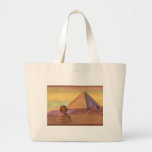 Egyptian pyramids canvas bag