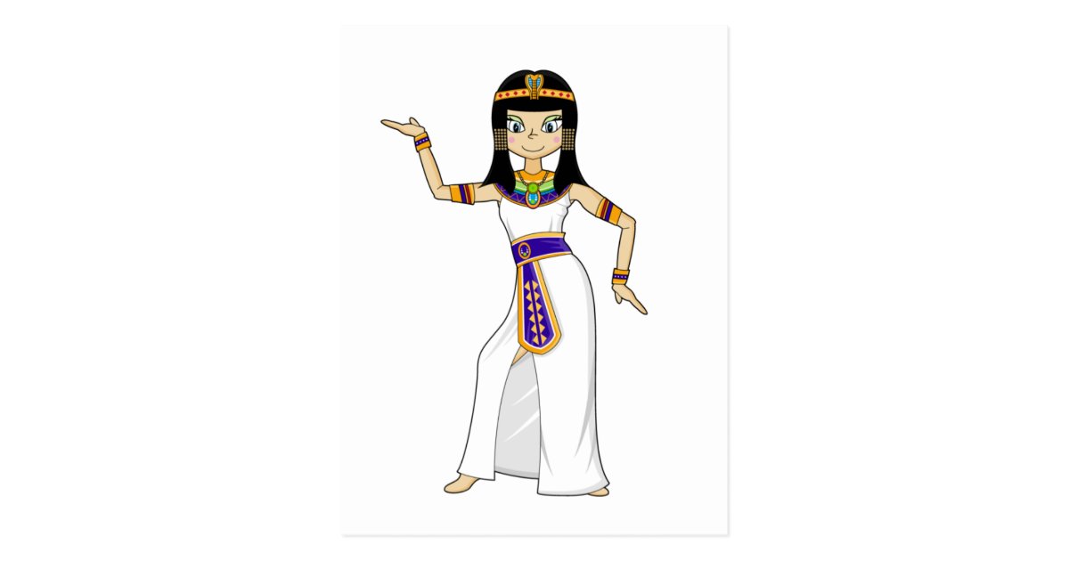 Egyptian Queen Cleopatra Dancing Postcard Zazzle