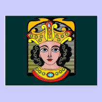 Egyptian Queen Illustration postcards