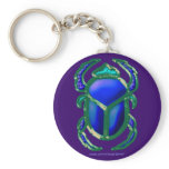 EGYPTIAN SCARAB BEETLE Art Zipper-pull keychains