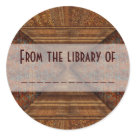round_sticker - Fractal art bookplates made using a unique, colorful and intricate style of artwork.  Bookplates make great back to school gifts and can be used to label notebooks, binders, text books.  Just a small change of words and they can also be used to label personal property, such as lunchboxes, raincoats and umbrellas, that often get lost or left behind.