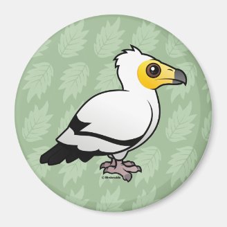 Egyptian Vulture Round Magnet