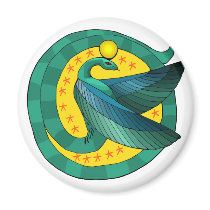 Egyptian Winged Serpent Magnet