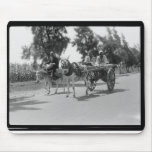 Egyptians with Carts and Donkeys circa 1934 Mouse Pad