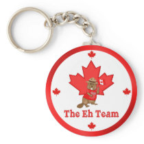 Eh Team Beaver Keychains