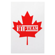 Eh Team Canada Maple Leaf Stationery