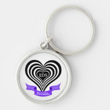 Ehlers-Danlos EDS I'm a Zebra Awareness Keychain
