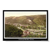 Ehrzherzogl, Villa, Baden, Germany posters