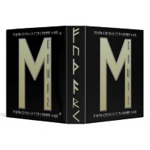 Ehwaz Rune gold binders