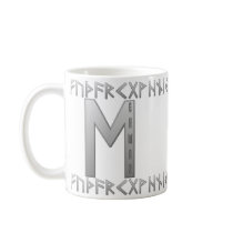 Ehwaz Rune grey Mug