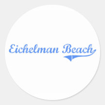 Eichelman Beach Wisconsin Classic Design Stickers
