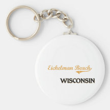 Eichelman Beach Wisconsin Classic Key Chain