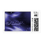 Eid mubarak - blue print postage