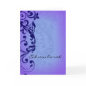 Eid mubarak - deep purple greeting card card