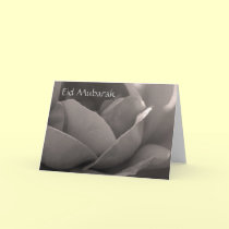 Eid Mubarak - rose card in b&w by Rainmountain Eid Mubarak - rose card in b&w