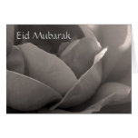 Eid Mubarak - rose card in b&w