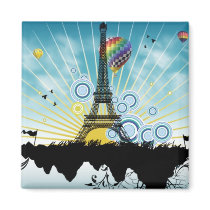Eifel Paris magnets by bloomflora Eifel Paris magnets