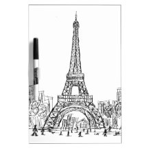 Eifel Tower Paris Dry Erase Whiteboards