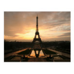 eiffel dawn postcard
