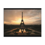 eiffel dawn view postcards