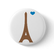 Eiffel in love wiz a pin. buttons