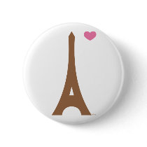 Eiffel in love wiz a pin. buttons by ohkifie Eiffel in love wiz a pin. buttons