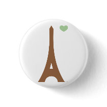Eiffel in love wiz a pin. buttons