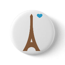 Eiffel in love wiz a pin. buttons by ohkifie Eiffel in love wiz a pin. buttons