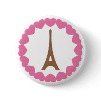 Eiffel in love wiz a pin. buttons