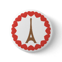 Eiffel in love wiz a pin. buttons