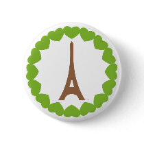 Eiffel in love wiz a pin. buttons