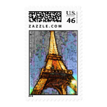 Eiffel Tower ala Fresco postage by prizestealer Eiffel Tower ala Fresco postage