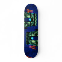 Eiffel Tower and Arc de Triomphe with moon Skate Board Decks