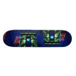 Eiffel Tower and Arc de Triomphe with moon Skate Board Decks