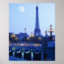 Eiffel Tower at Dusk Poster