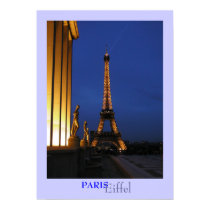 Eiffel Tower at Dusk, Print by Design1Shack Eiffel Tower at Dusk, Print