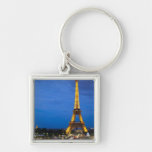 Eiffel Tower at Night Key Chains