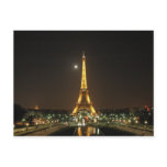 Eiffel Tower at Night Postcard