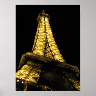 Eiffel Tower at Night print
